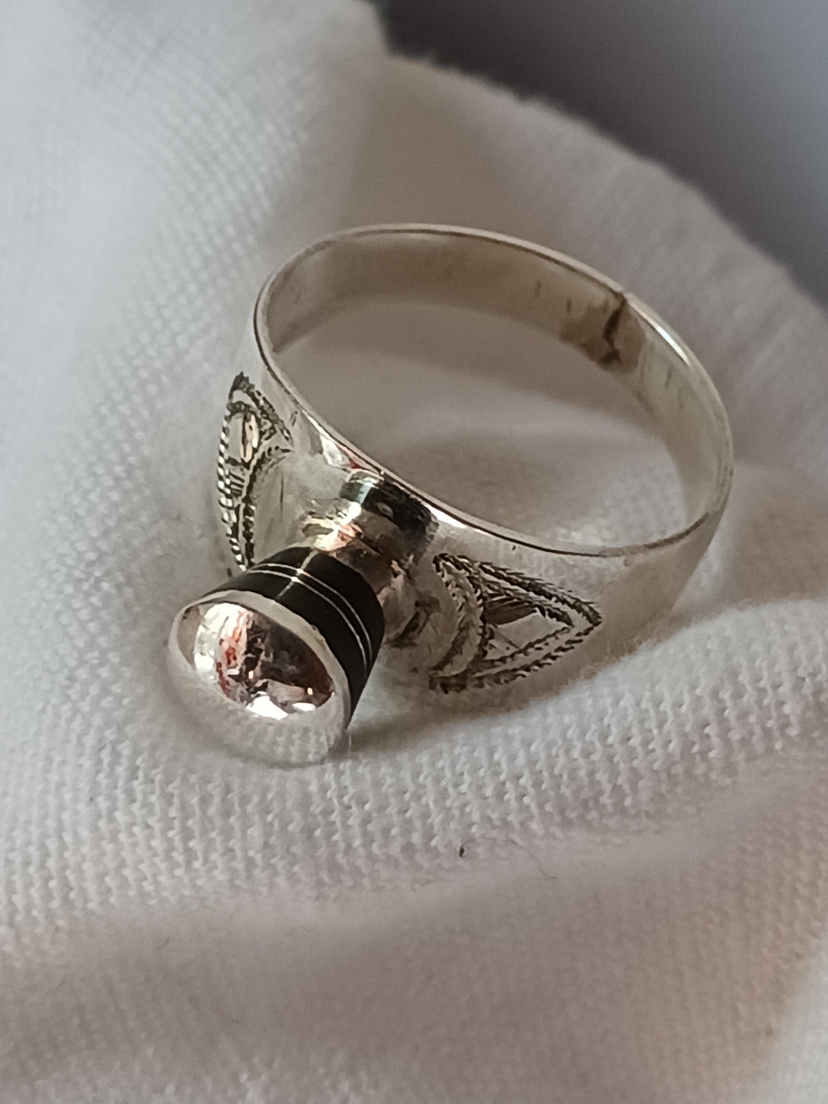 Bague touareg en argent massif