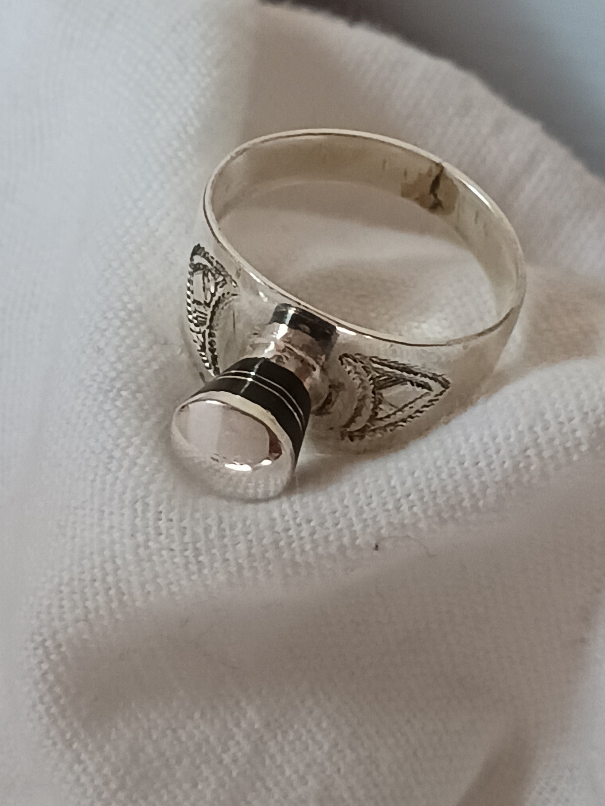 Bague touareg en argent massif