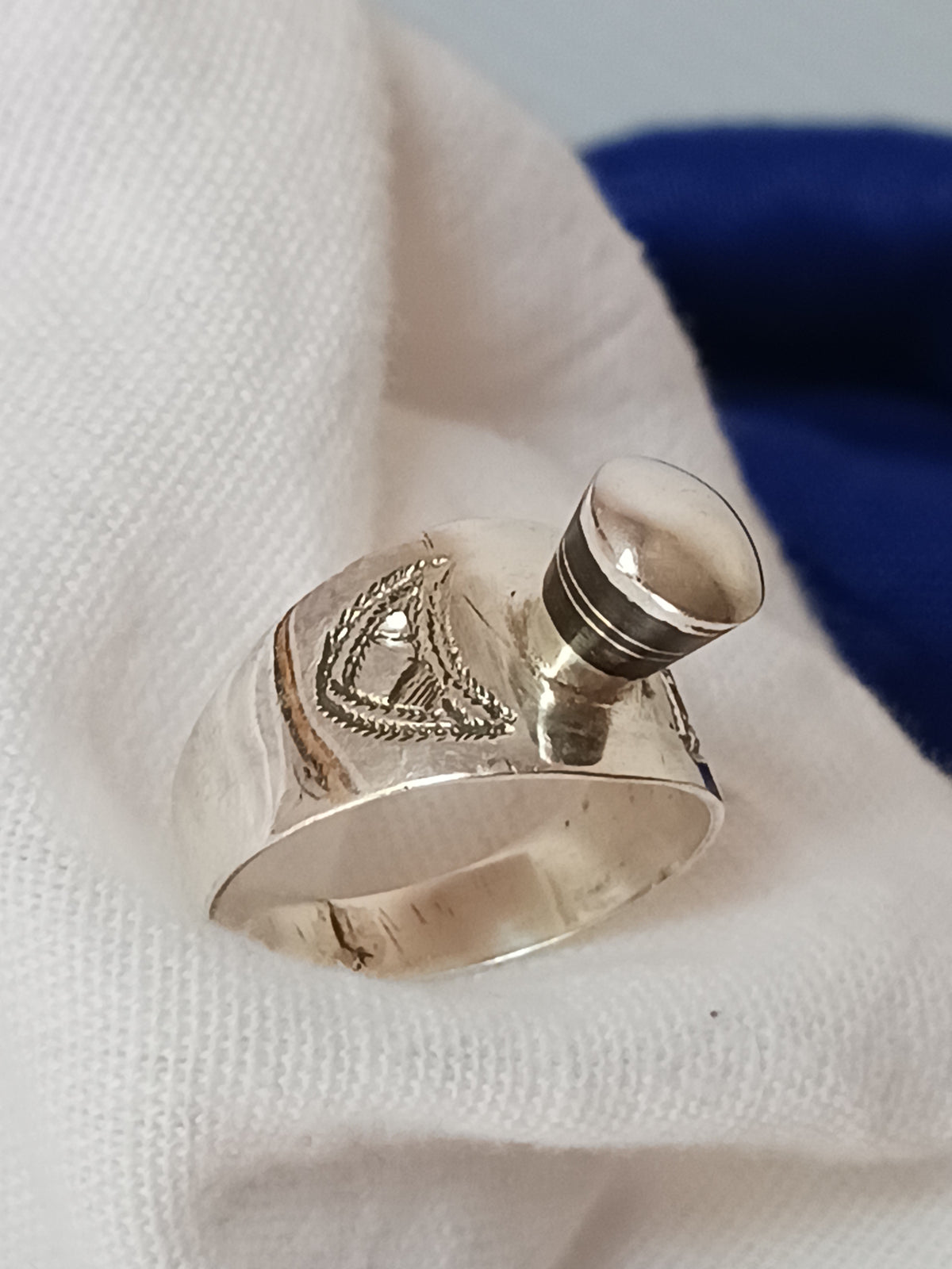 Bague touareg en argent massif