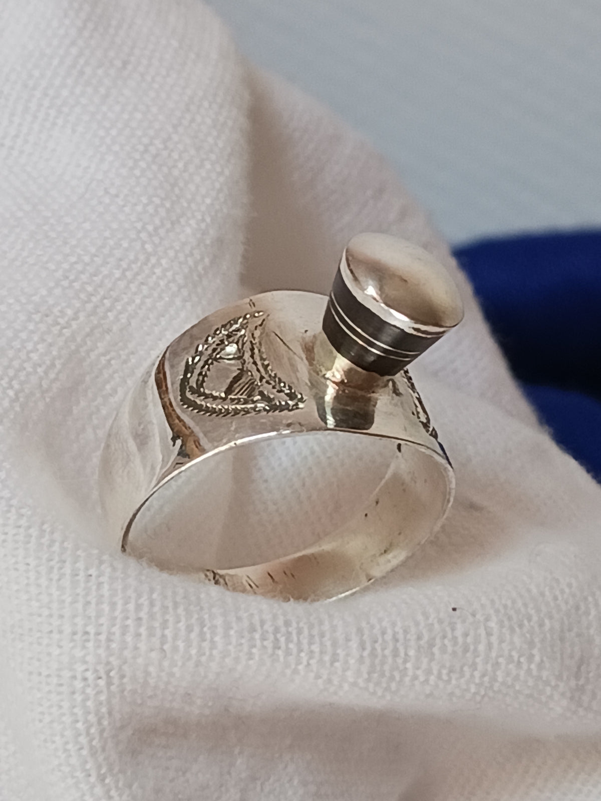 Bague touareg en argent massif