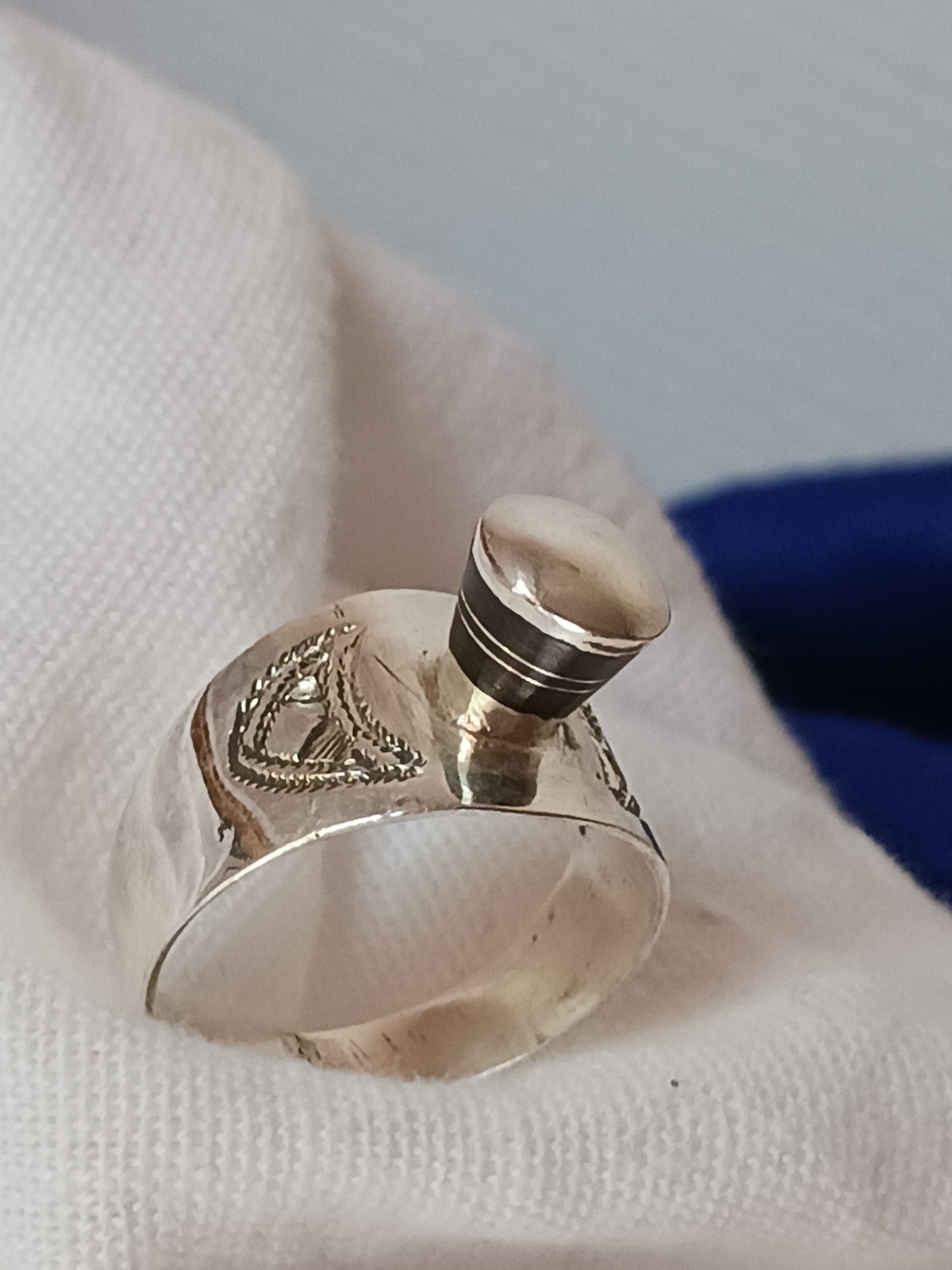 Bague touareg en argent massif