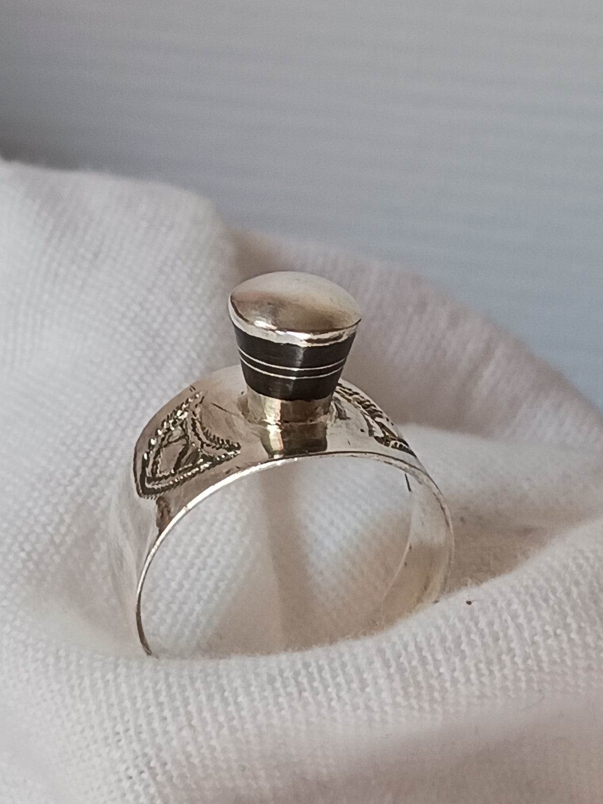 Bague touareg en argent massif