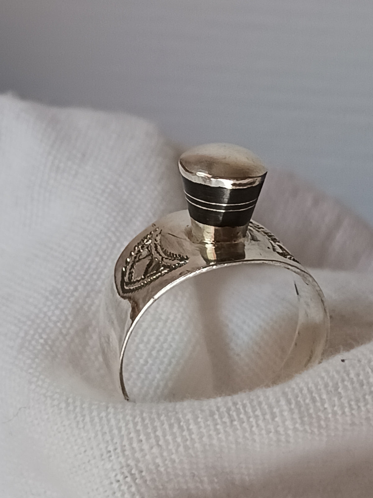 Bague touareg en argent massif