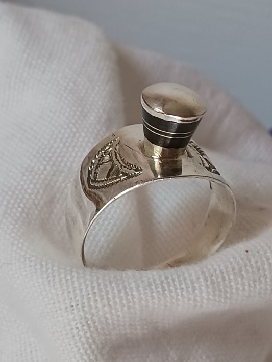 Bague touareg en argent massif