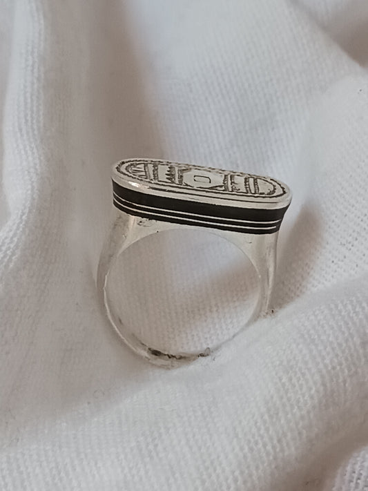 Bague touareg en argent massif