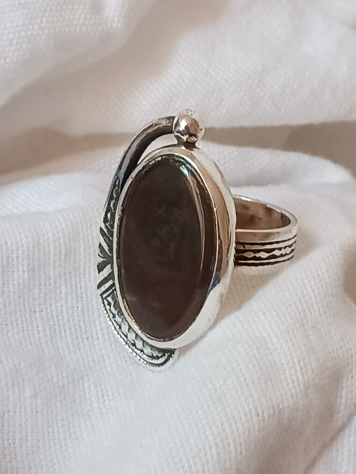 Bague touareg en argent massif