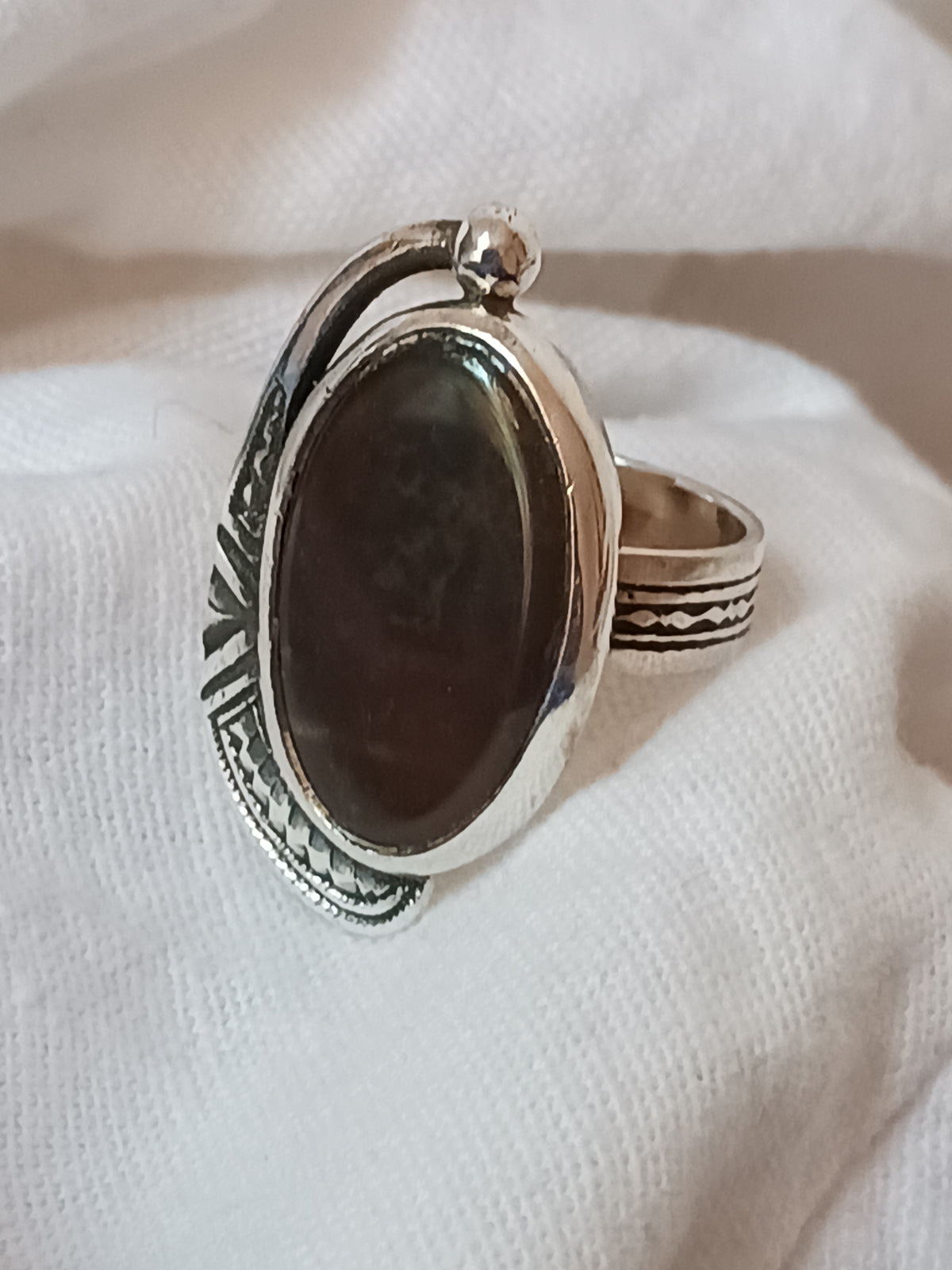 Bague touareg en argent massif