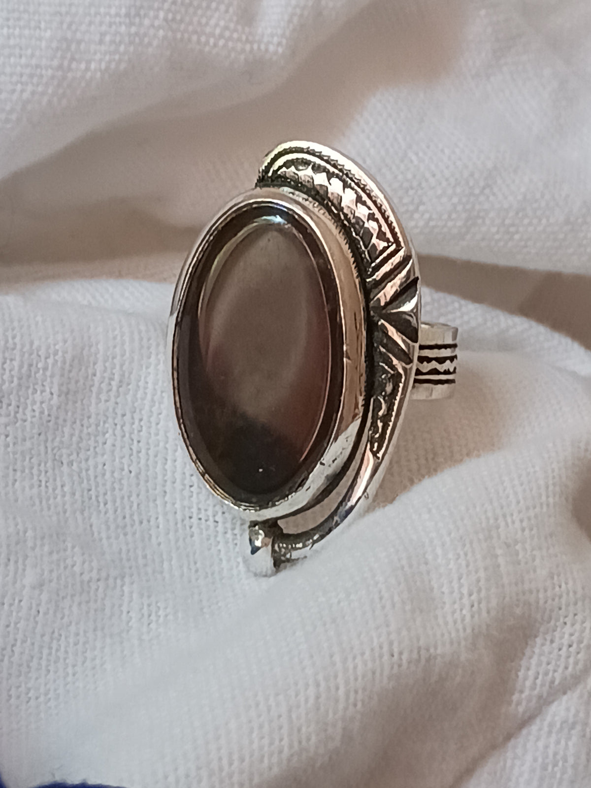 Bague touareg en argent massif