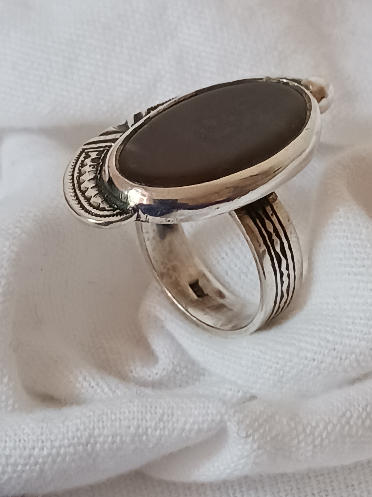 Bague touareg en argent massif