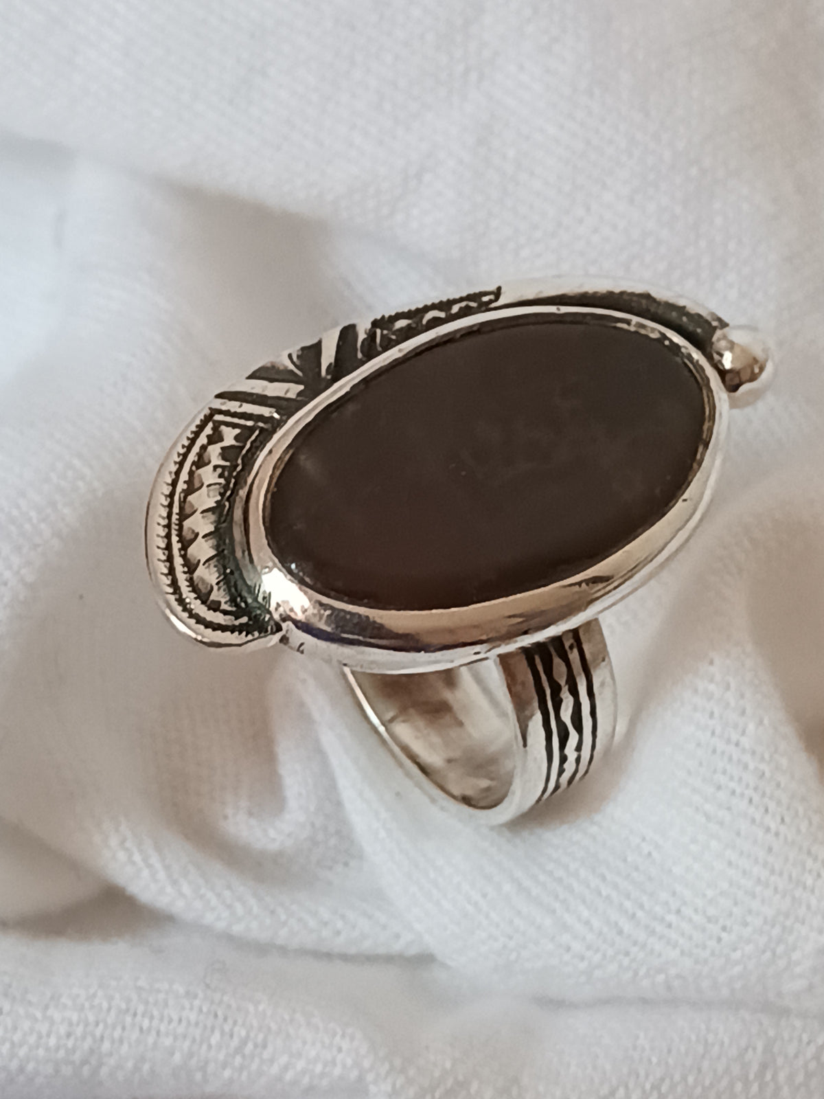 Bague touareg en argent massif