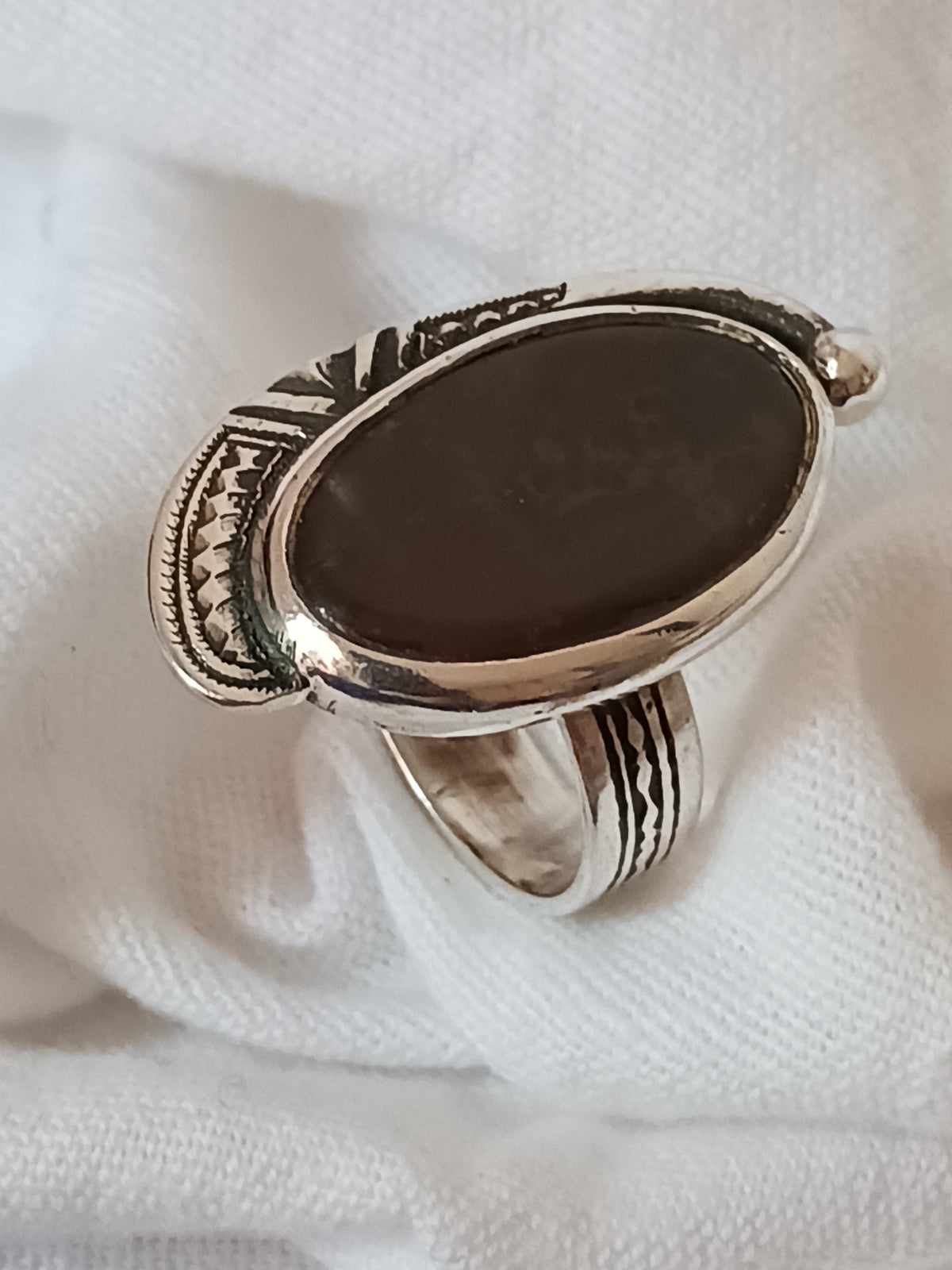 Bague touareg en argent massif