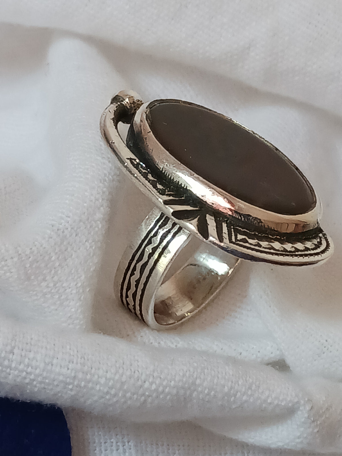 Bague touareg en argent massif