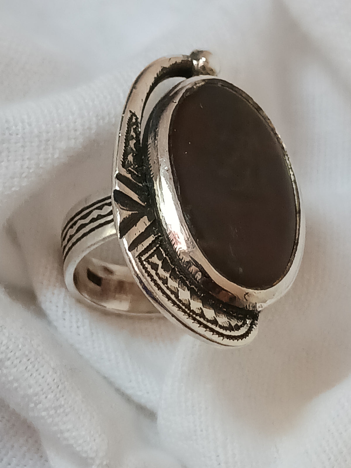 Bague touareg en argent massif