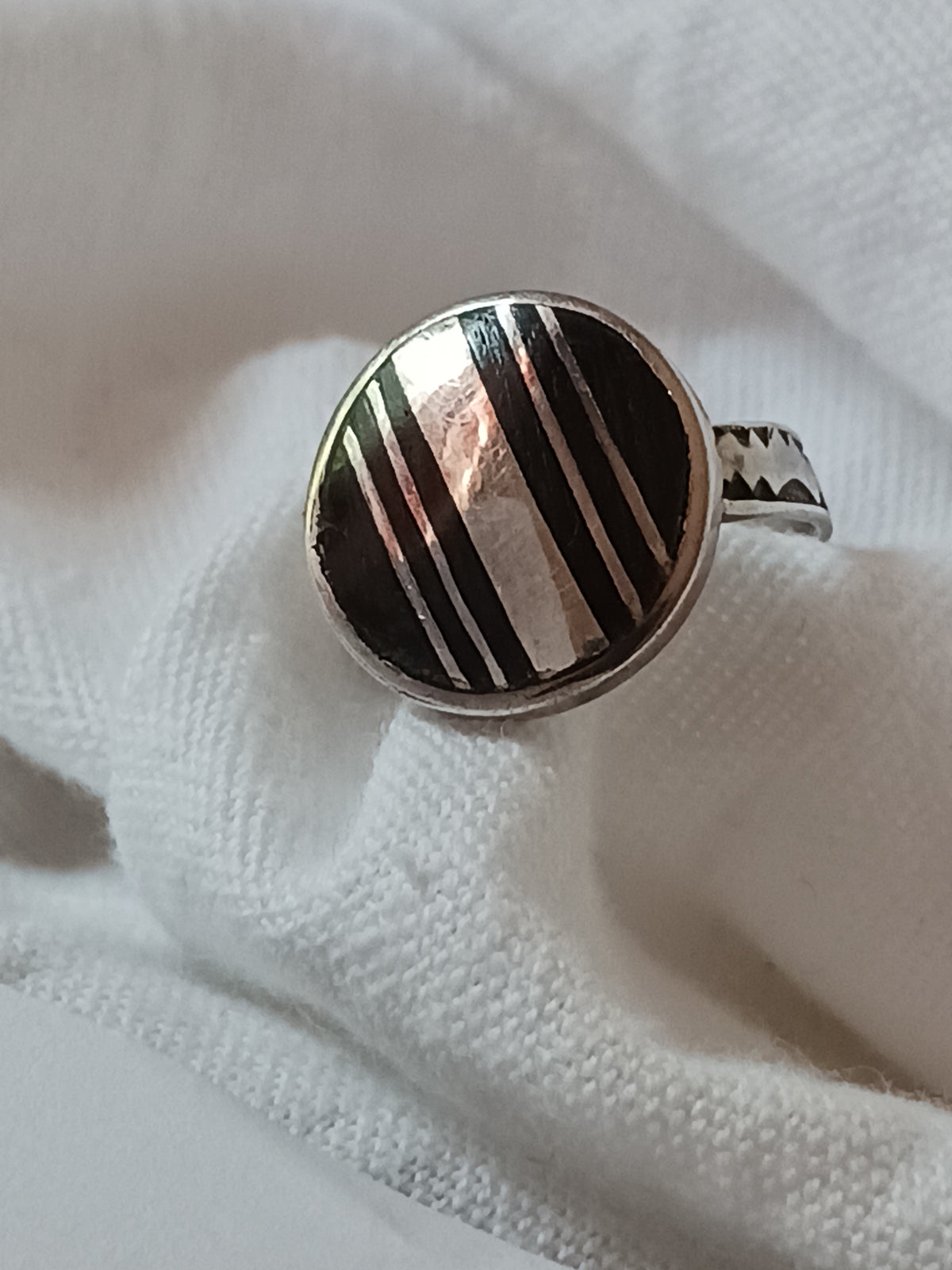 Bague touareg en argent massif