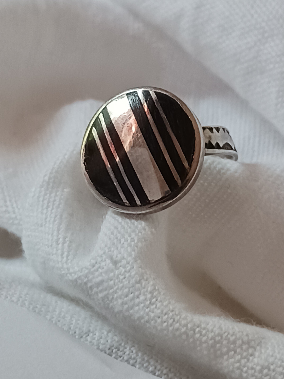 Bague touareg en argent massif