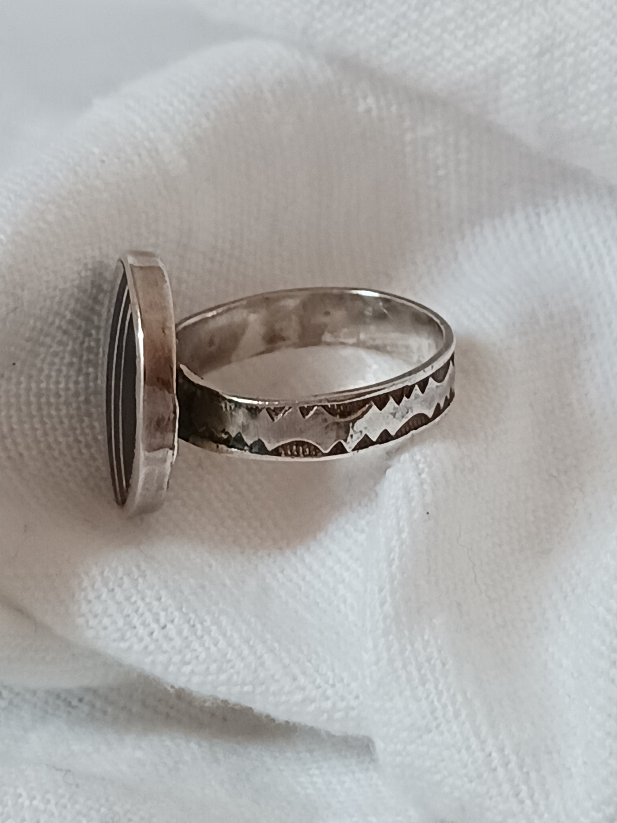 Bague touareg en argent massif