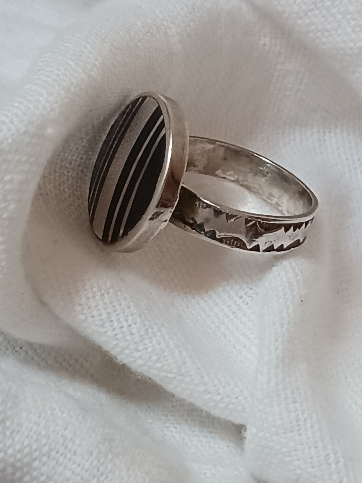 Bague touareg en argent massif