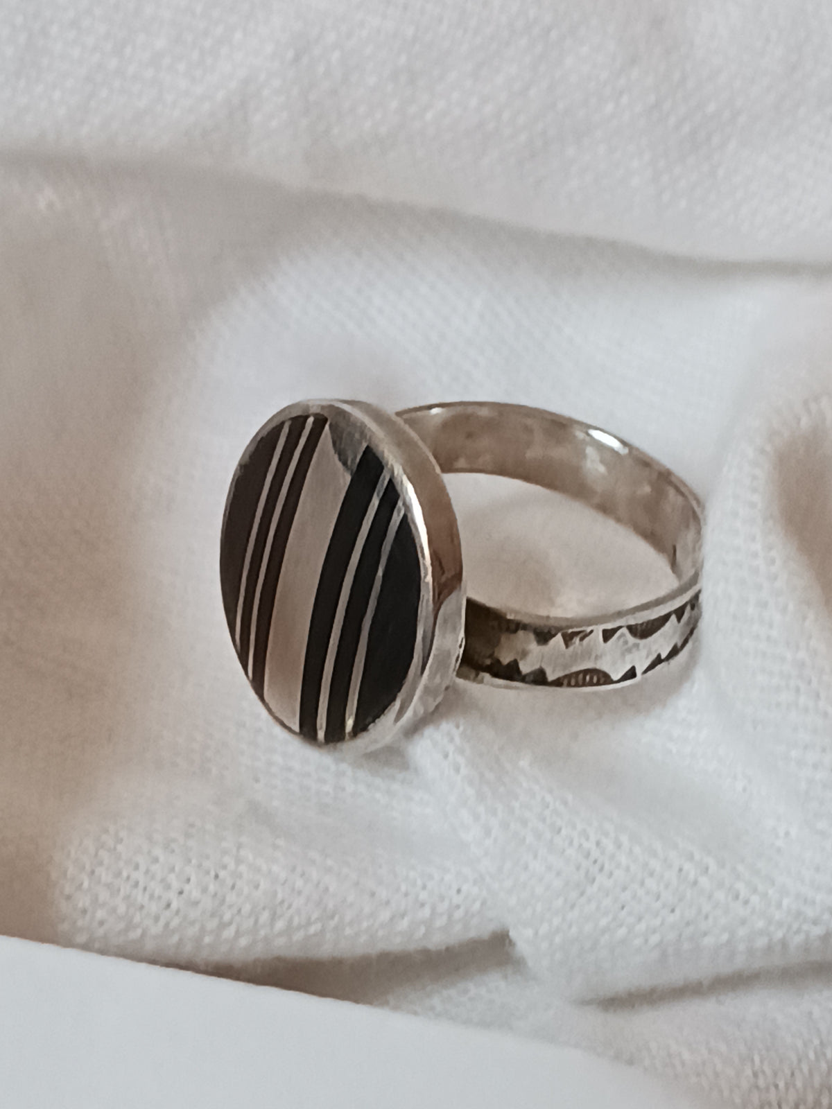 Bague touareg en argent massif