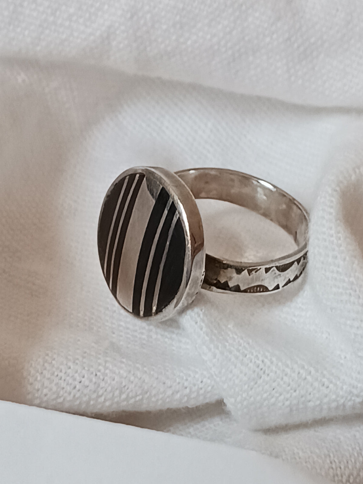 Bague touareg en argent massif
