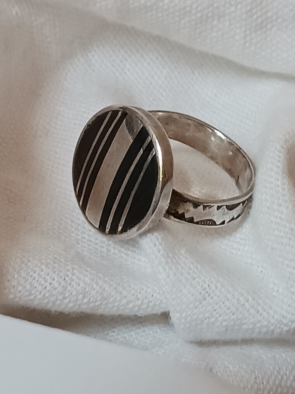 Bague touareg en argent massif