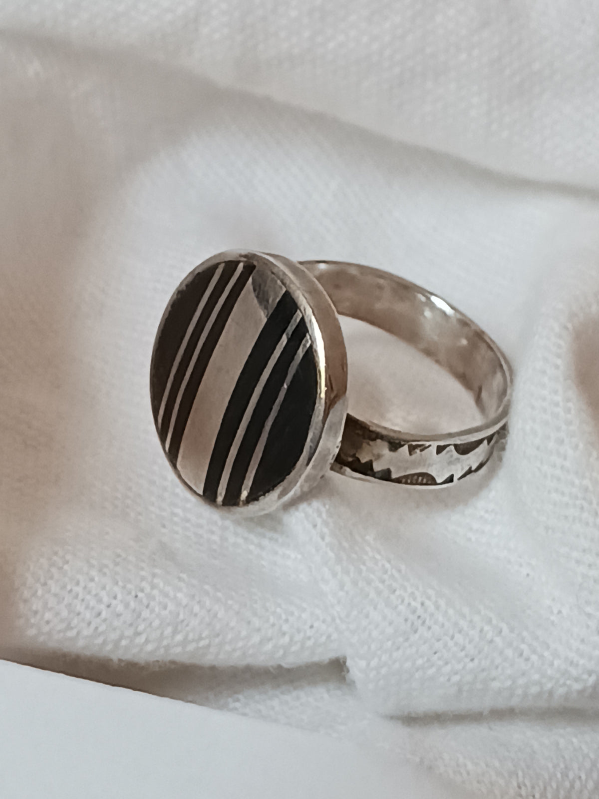 Bague touareg en argent massif