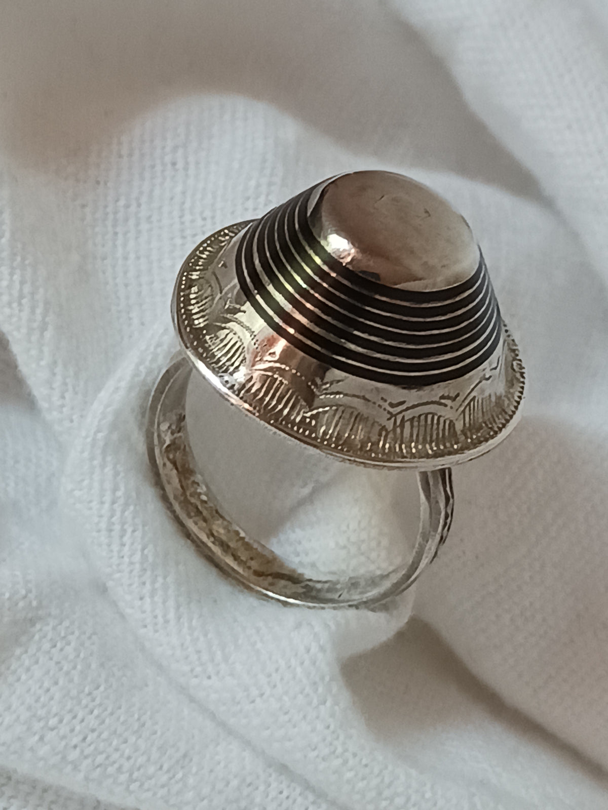 Bague touareg en argent massif
