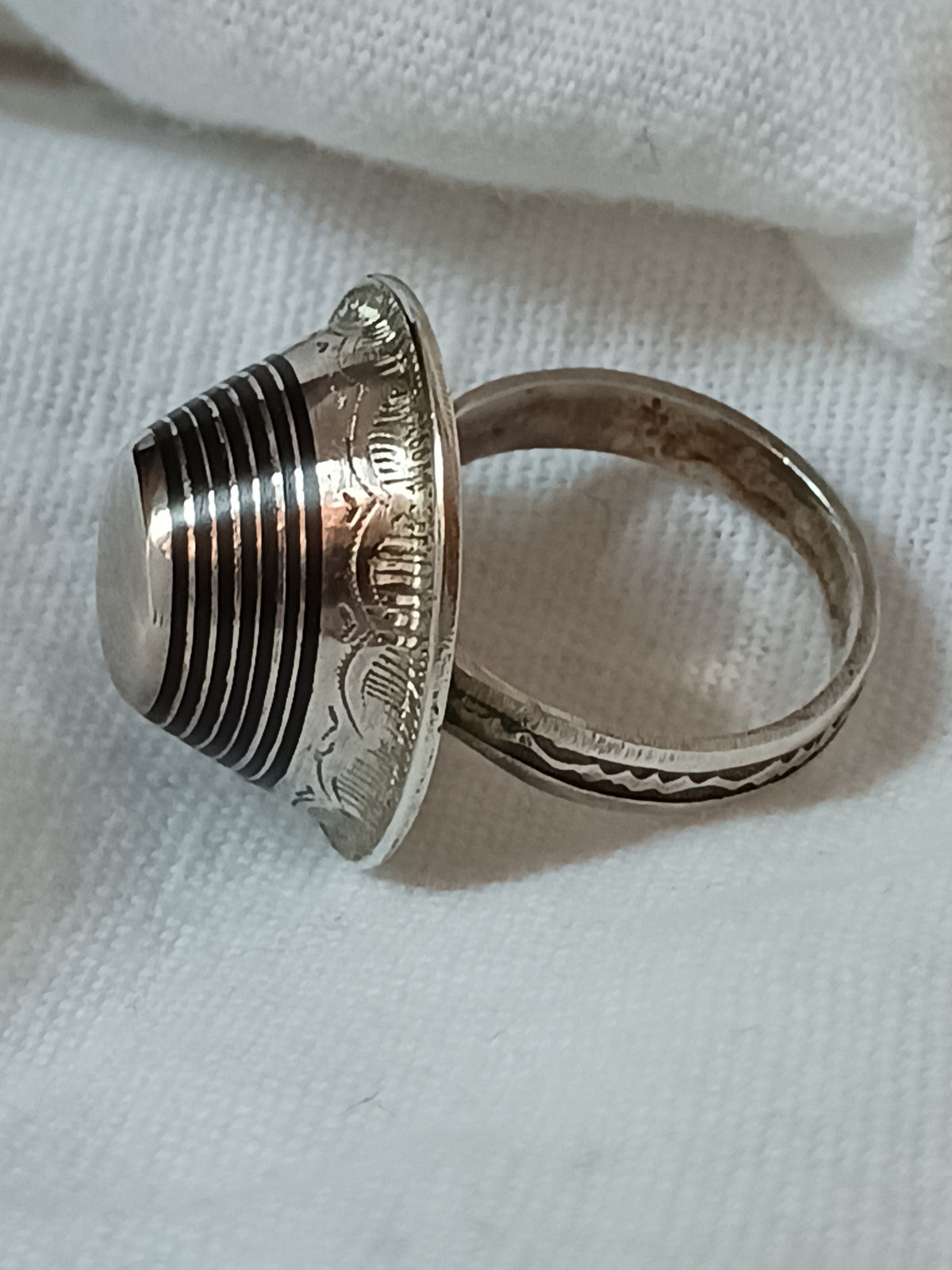 Bague touareg en argent massif