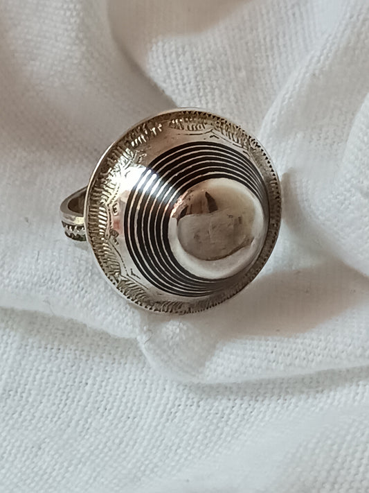 Bague touareg en argent massif