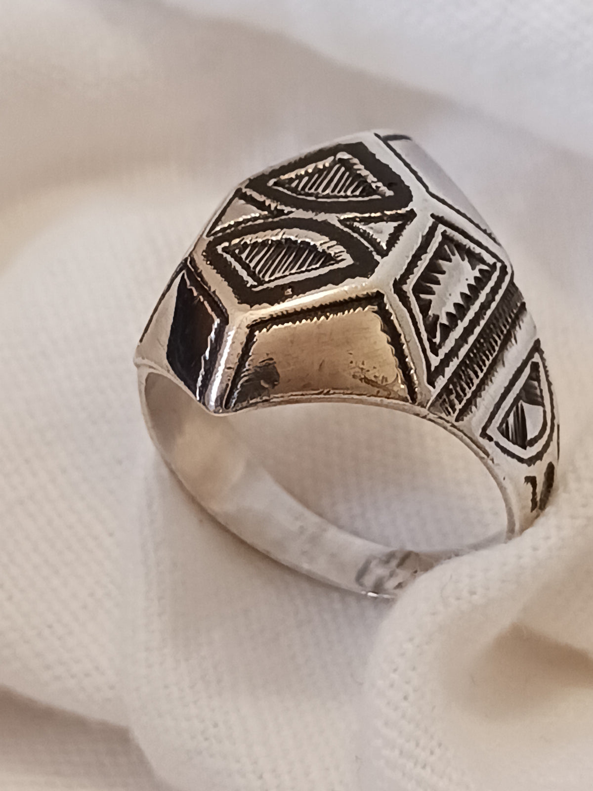Bague touareg en argent massif
