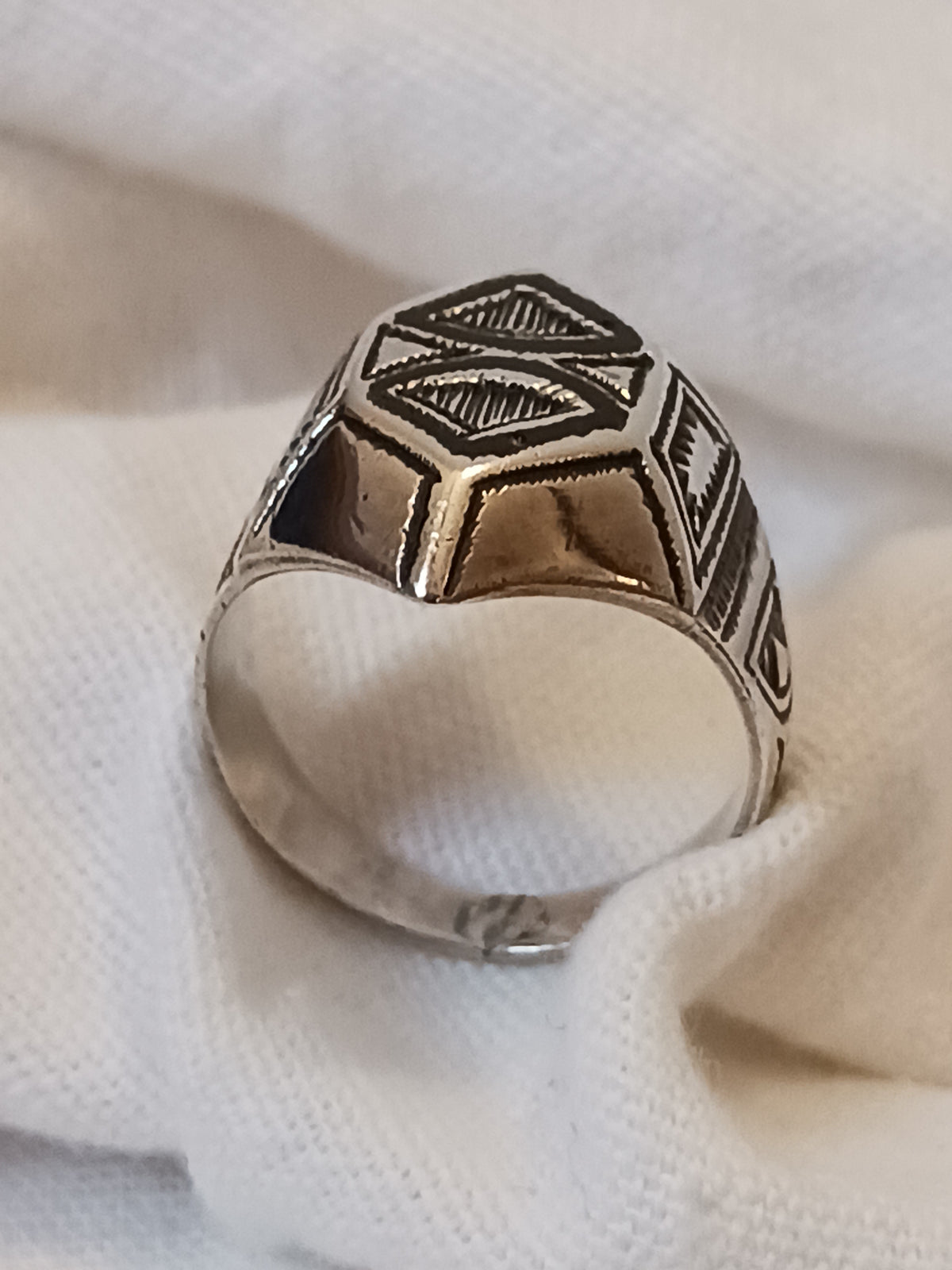 Bague touareg en argent massif