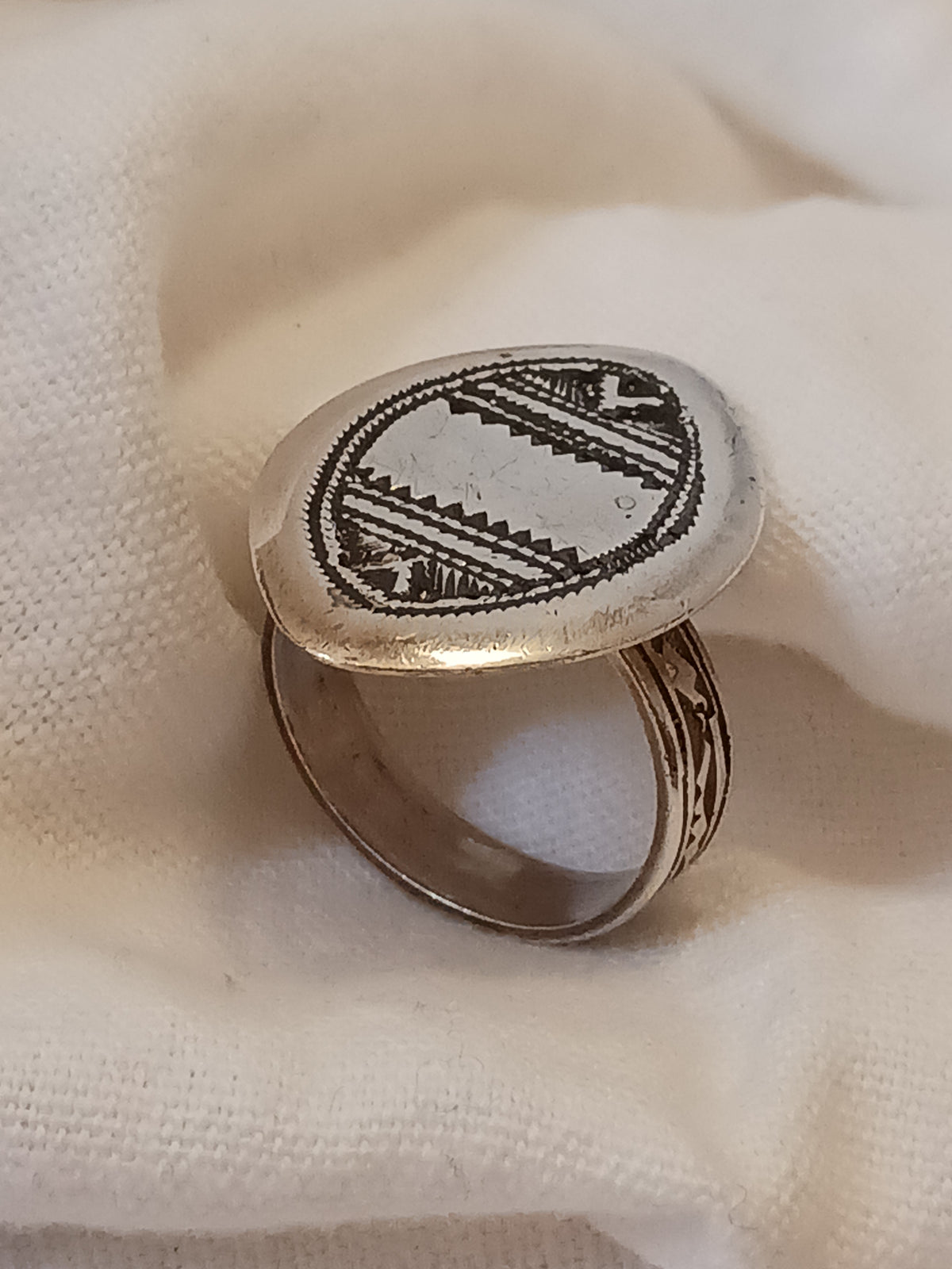 Bague touareg en argent massif