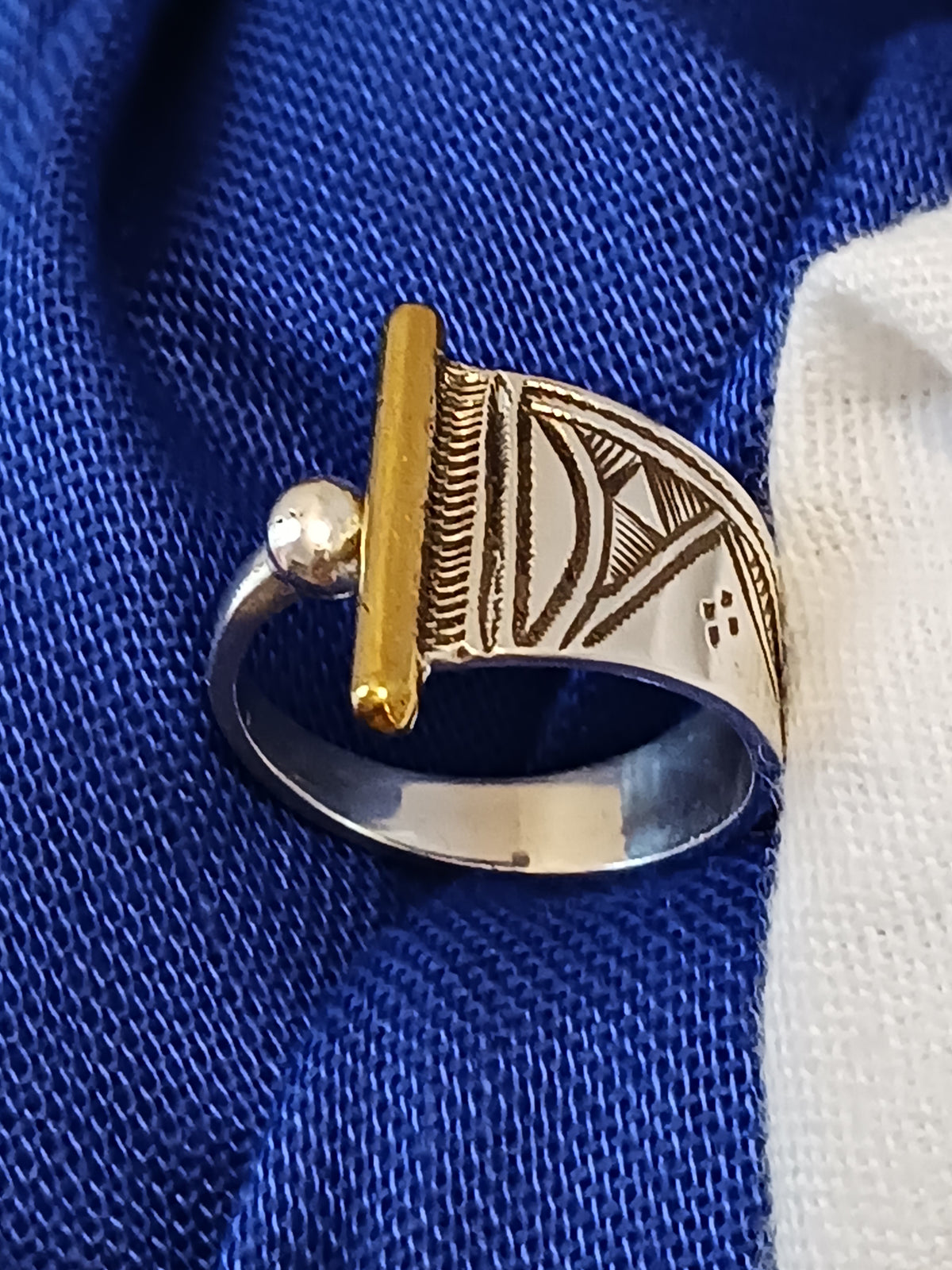 Bague touareg en argent massif