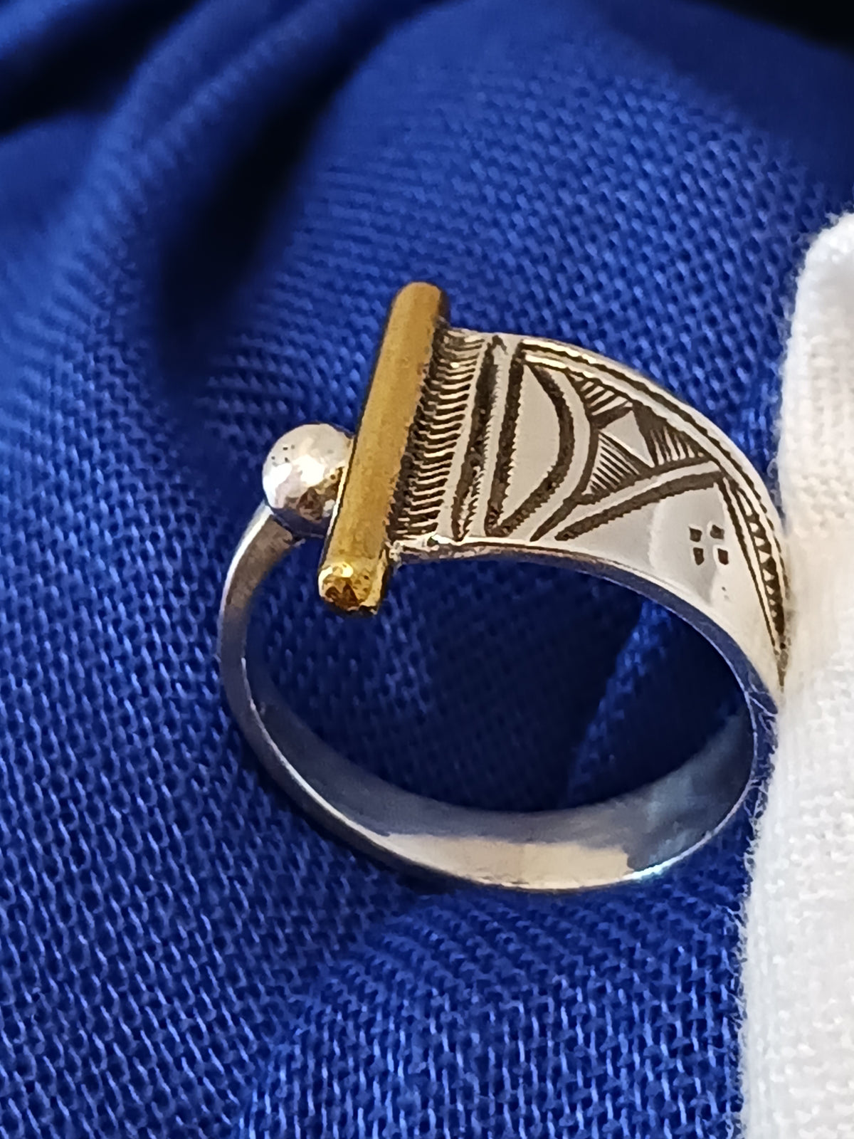 Bague touareg en argent massif