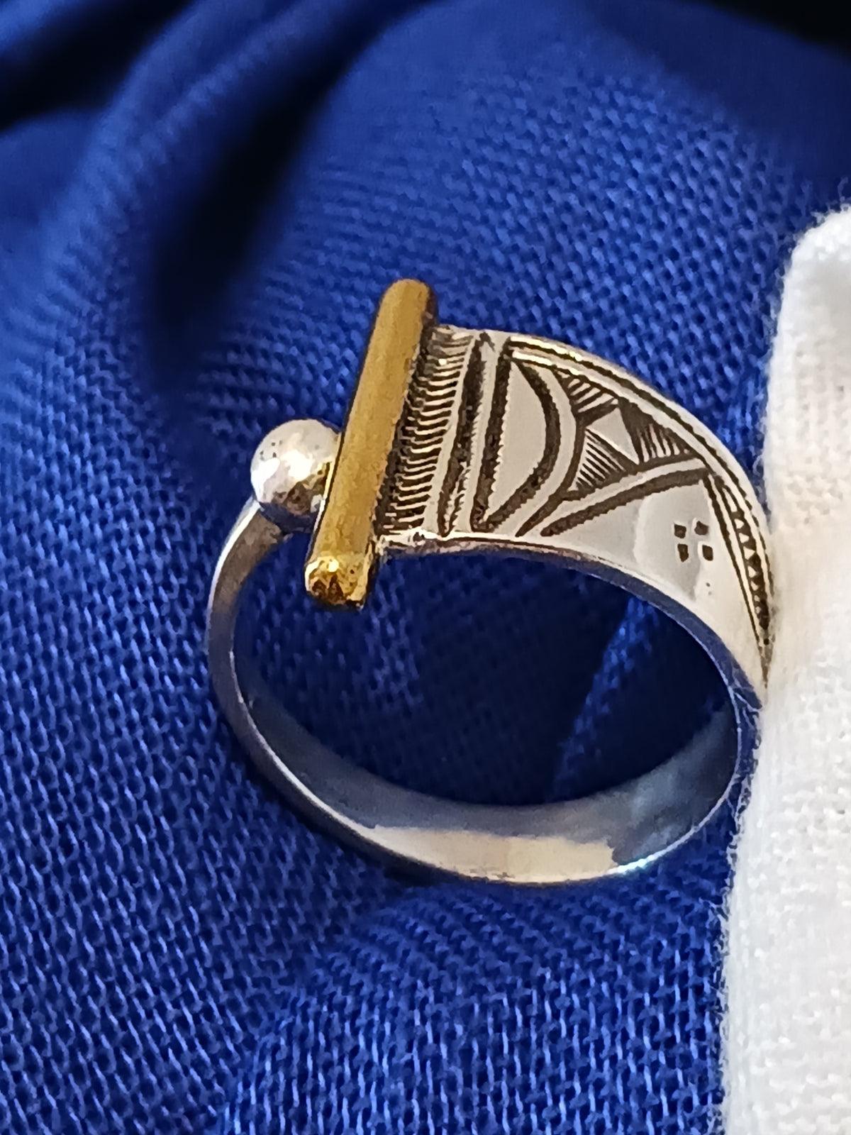 Bague touareg en argent massif