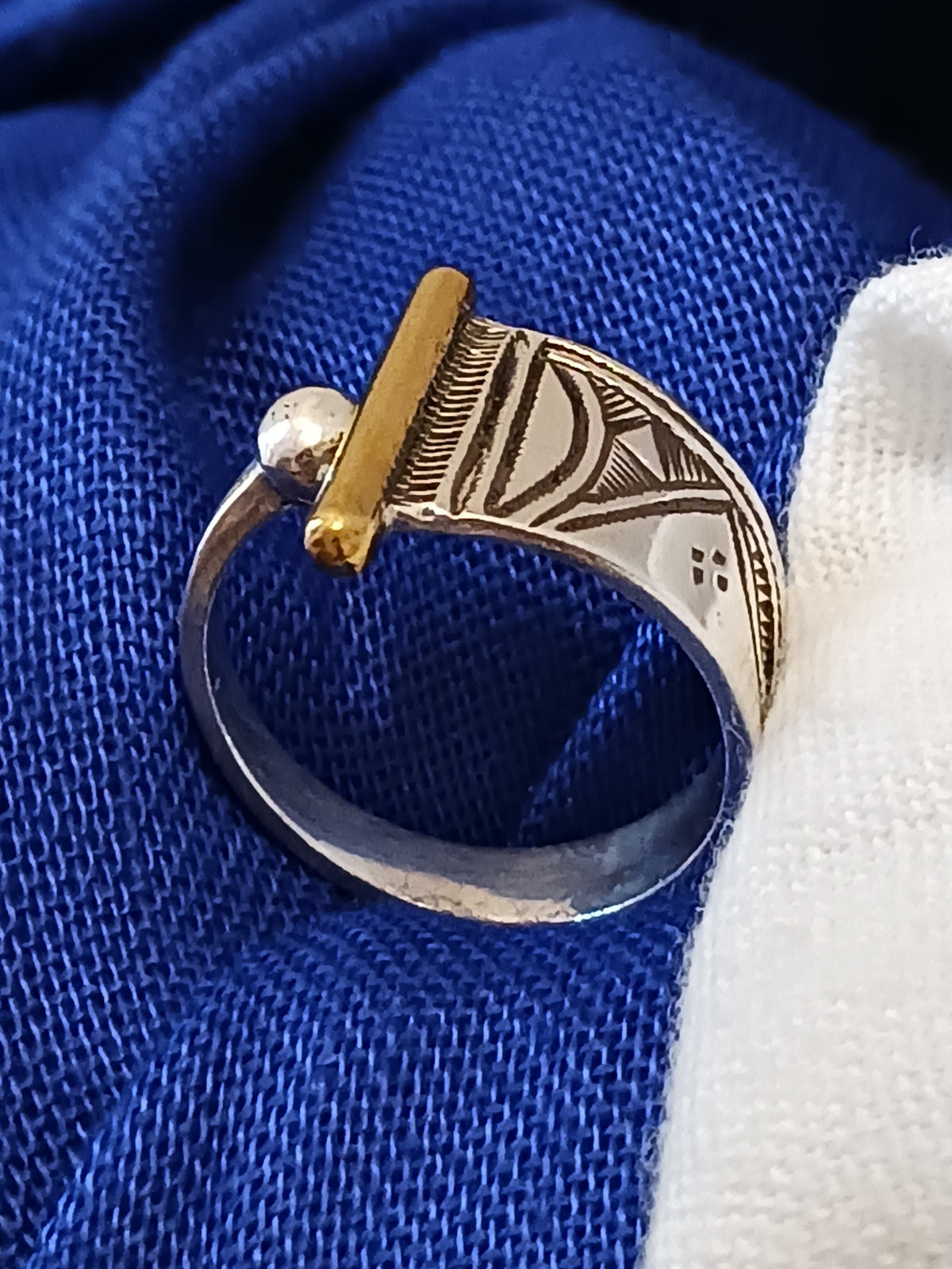 Bague touareg en argent massif