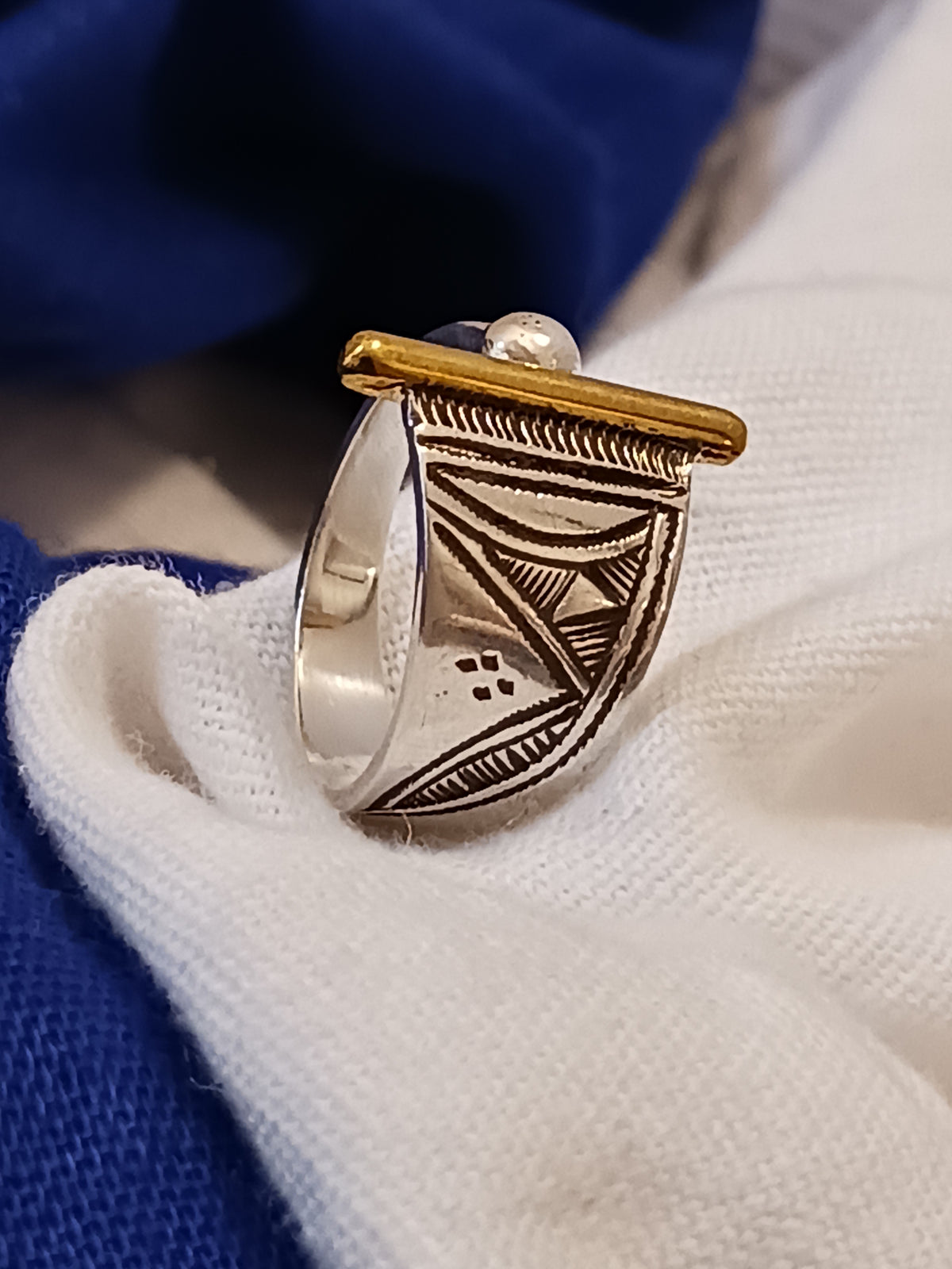 Bague touareg en argent massif