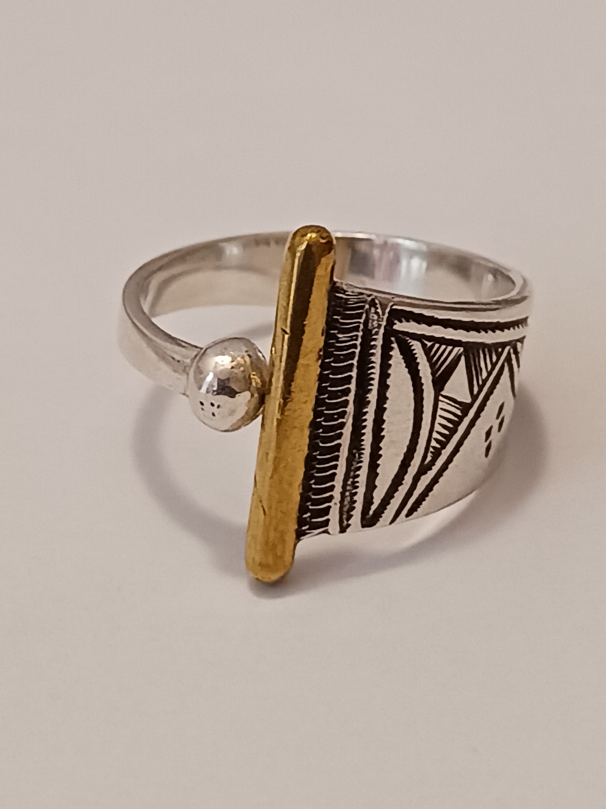 Bague touareg en argent massif