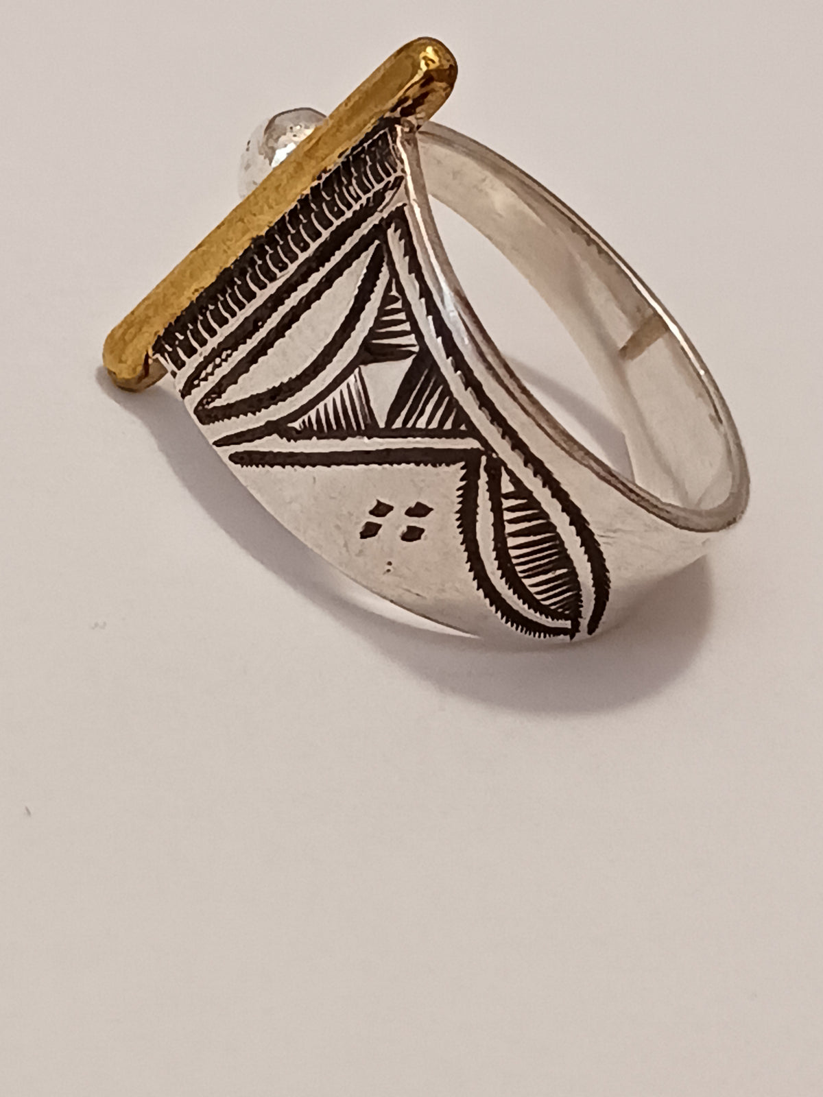 Bague touareg en argent massif