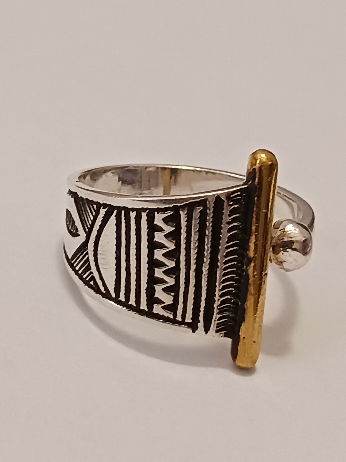 Bague touareg en argent massif