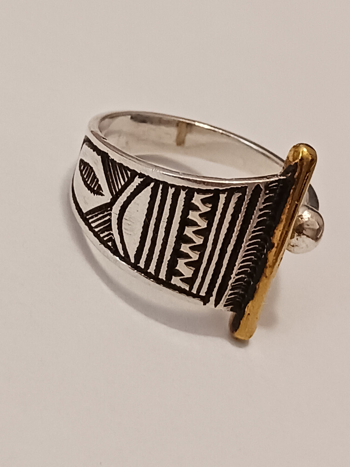 Bague touareg en argent massif