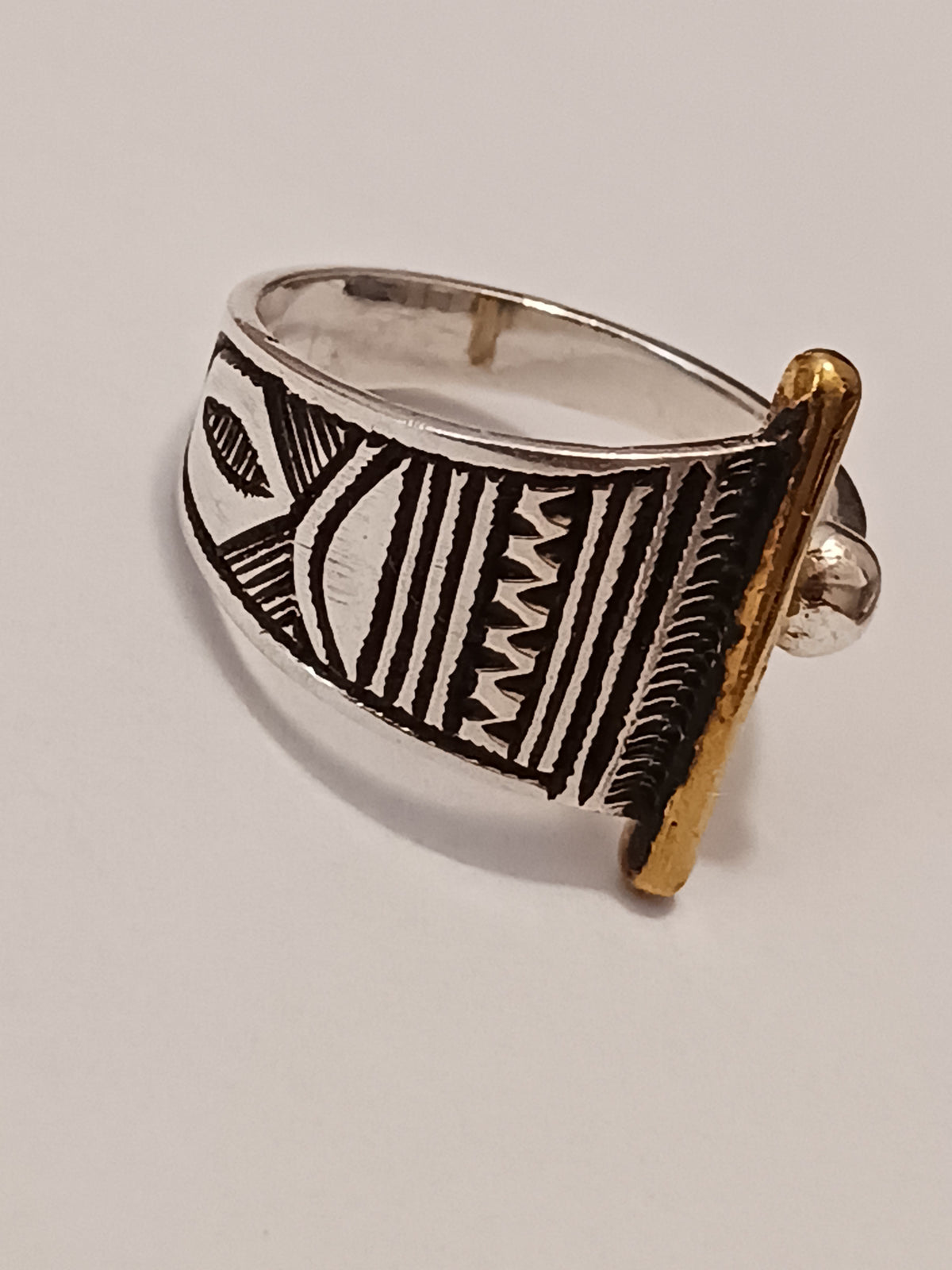 Bague touareg en argent massif