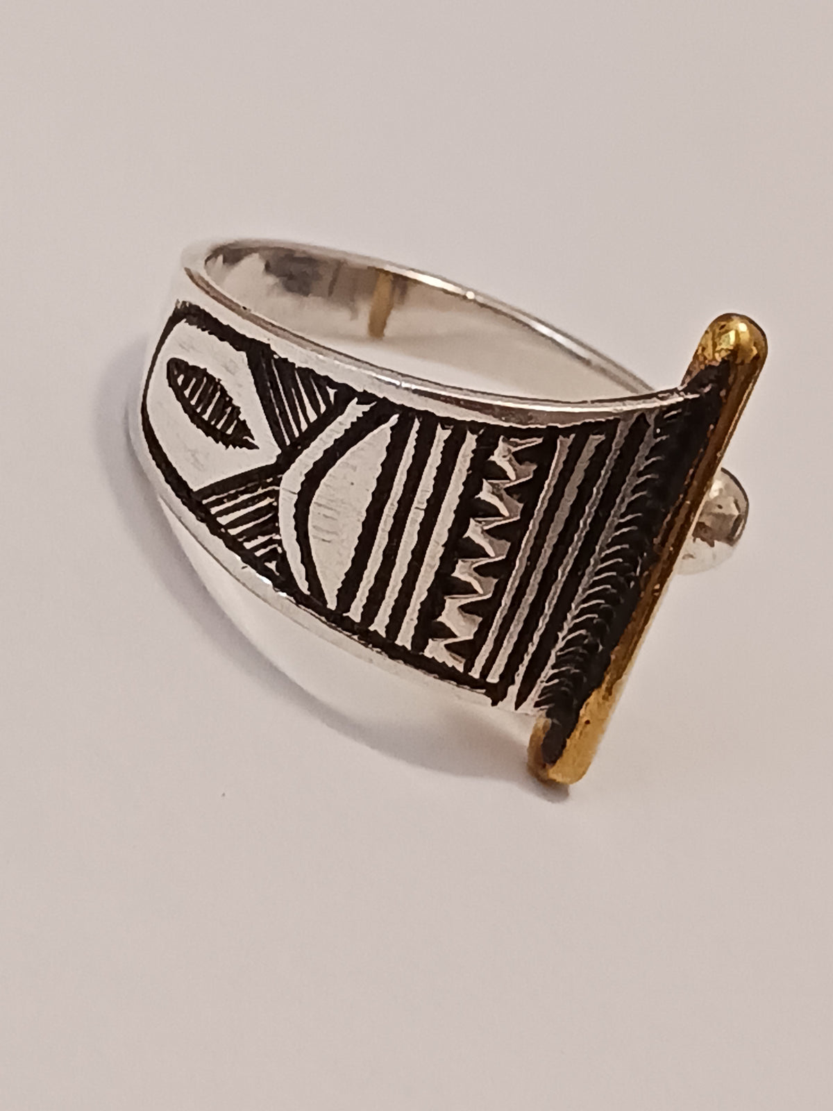 Bague touareg en argent massif