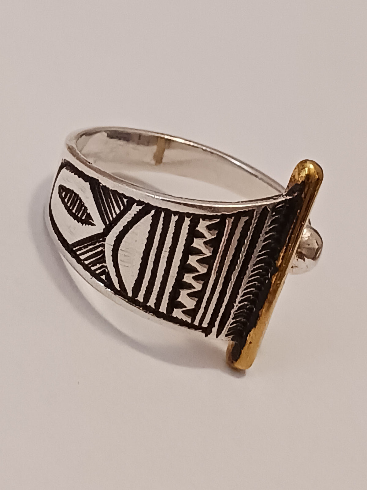Bague touareg en argent massif