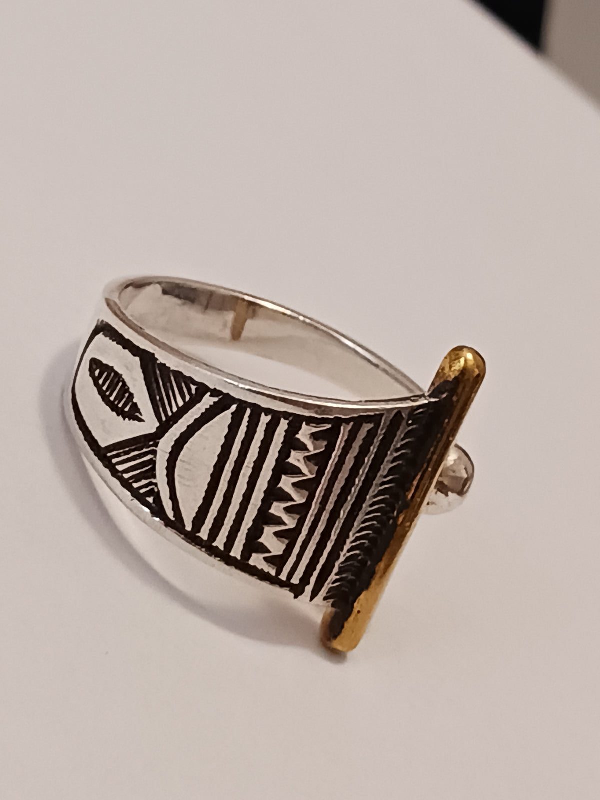 Bague touareg en argent massif