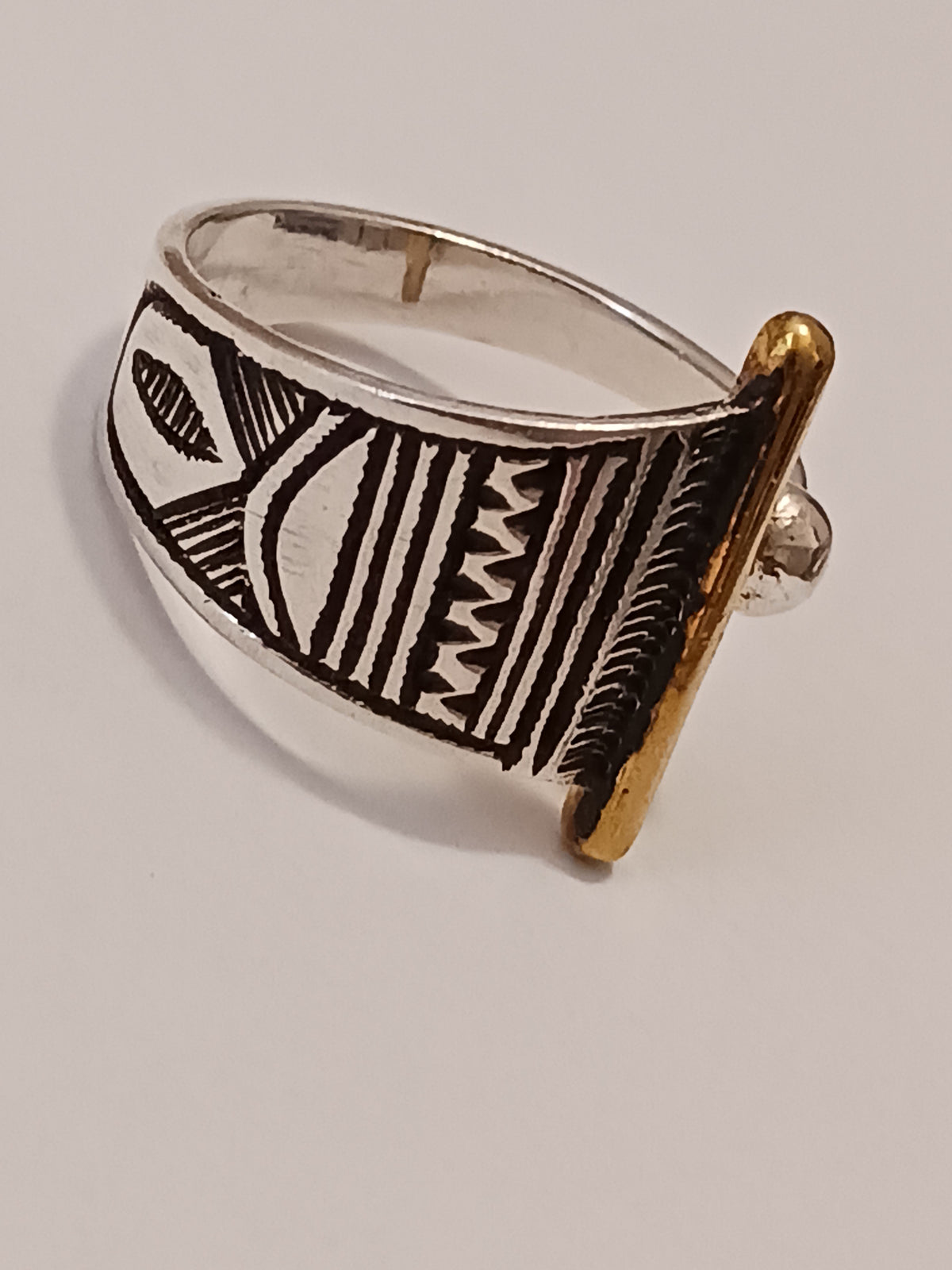 Bague touareg en argent massif