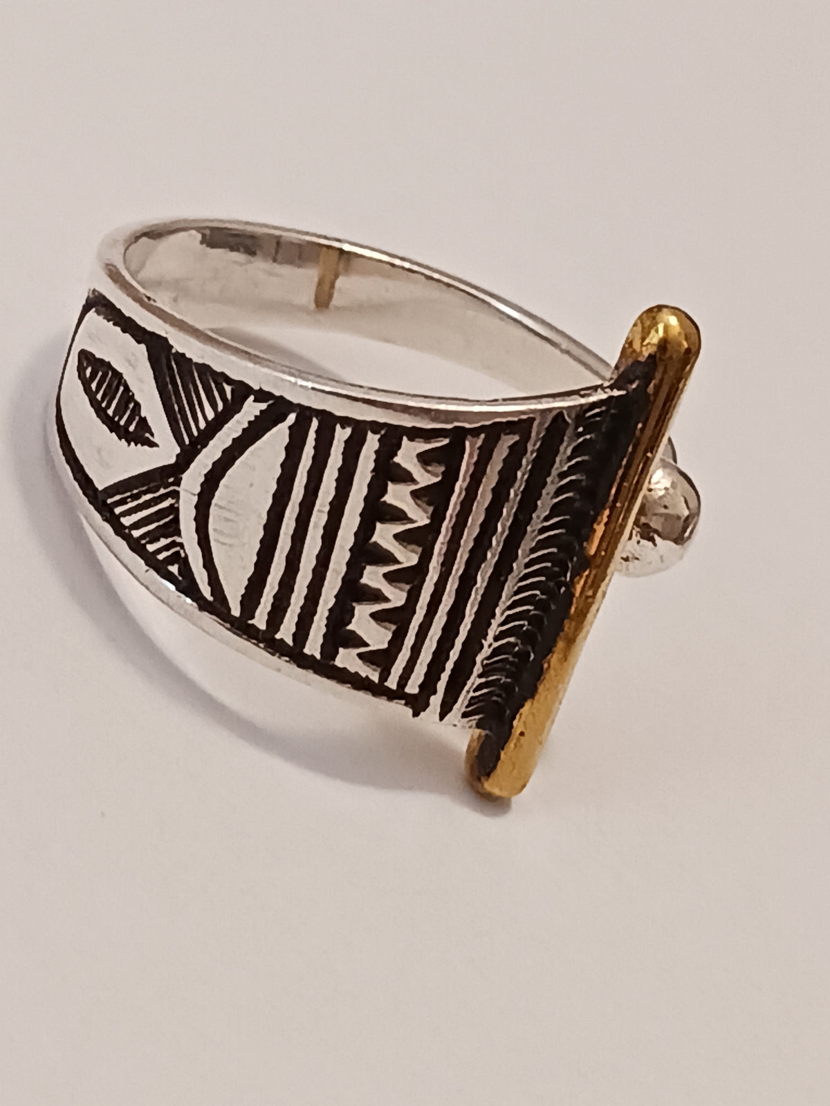 Bague touareg en argent massif