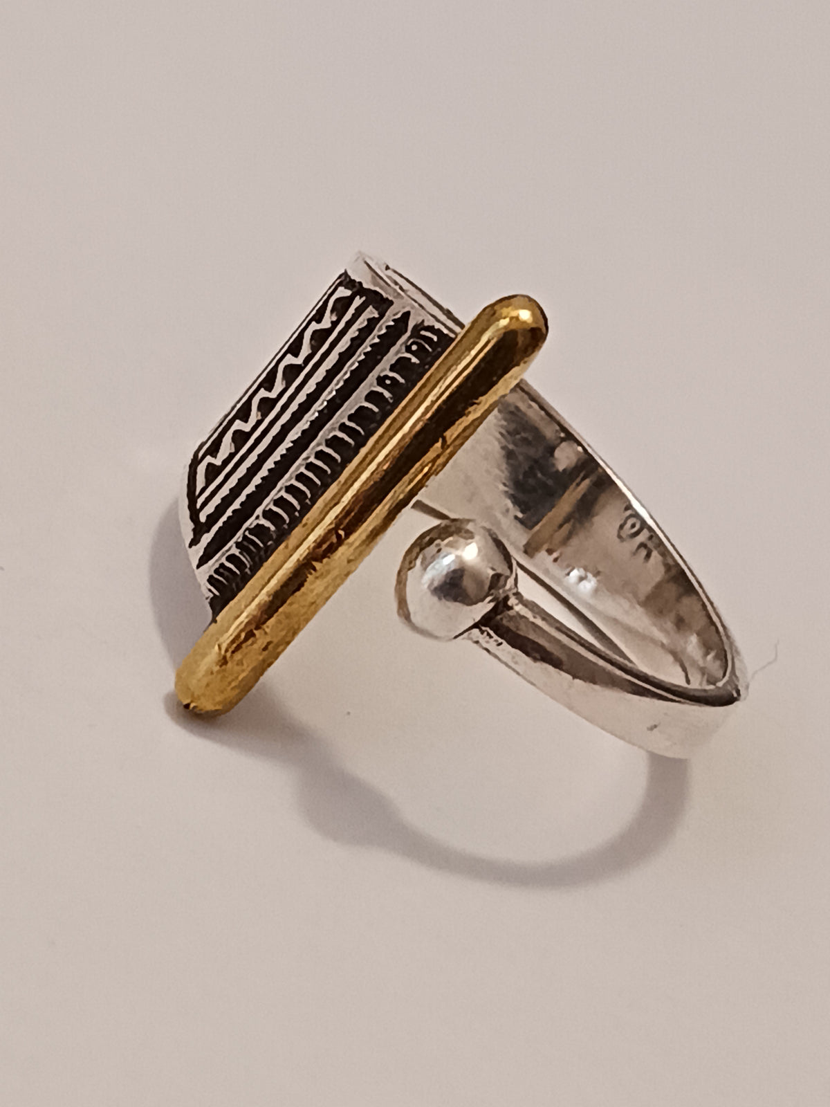 Bague touareg en argent massif