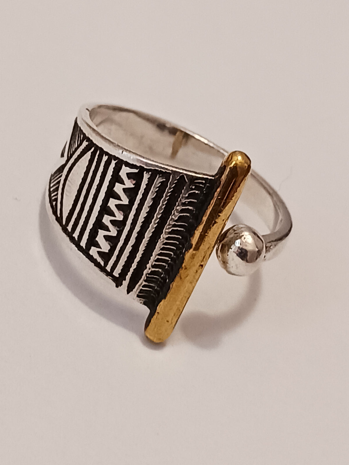 Bague touareg en argent massif