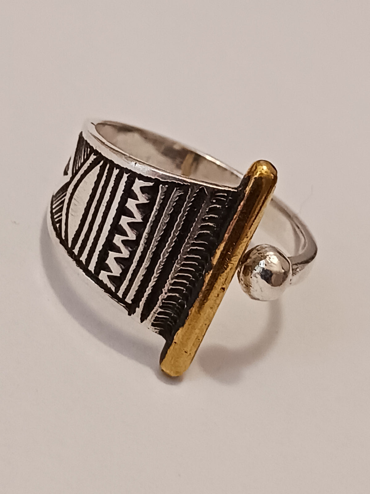 Bague touareg en argent massif