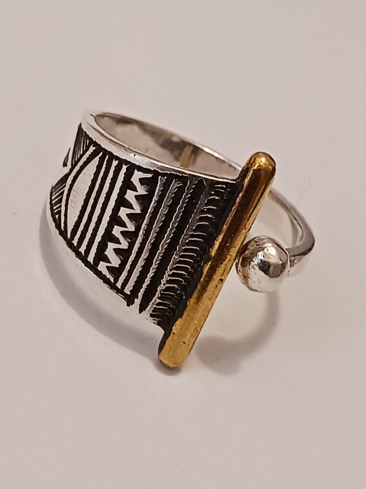 Bague touareg en argent massif